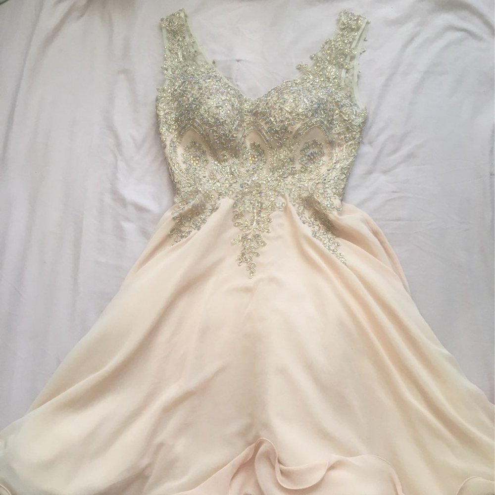 beautiful champagne dress